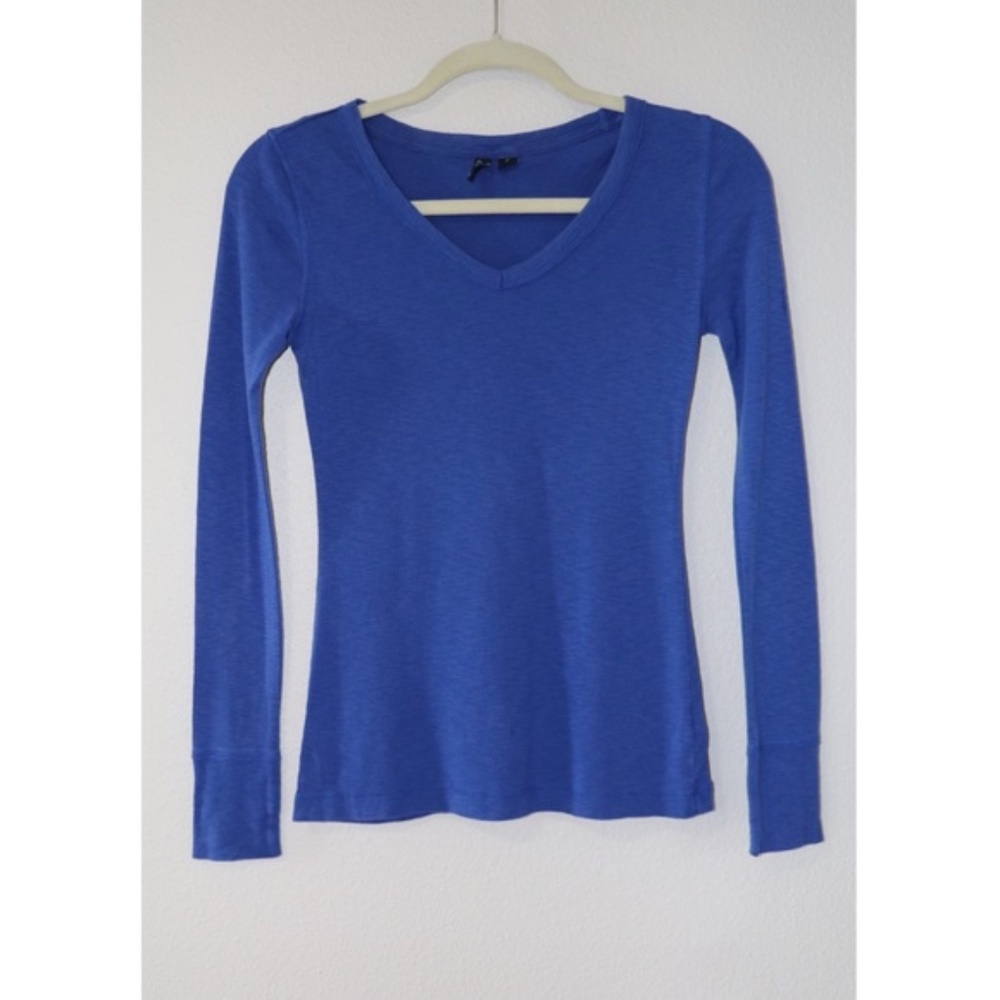 CYNTHIA ROWLEY BLUE LONG SLEEVE SHIRT